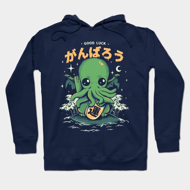 Good Luck Cthulhu Hoodie by Ilustrata